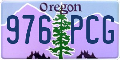 OR license plate 976PCG