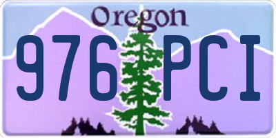 OR license plate 976PCI