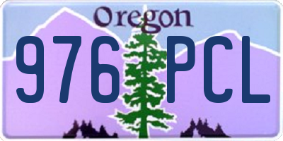 OR license plate 976PCL