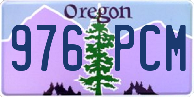 OR license plate 976PCM
