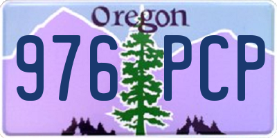 OR license plate 976PCP