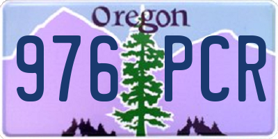 OR license plate 976PCR