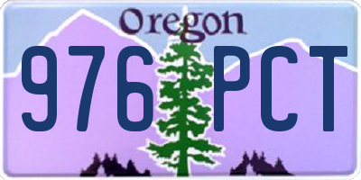 OR license plate 976PCT