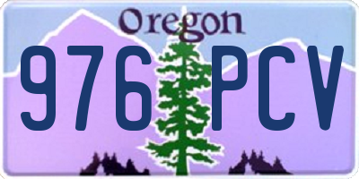 OR license plate 976PCV
