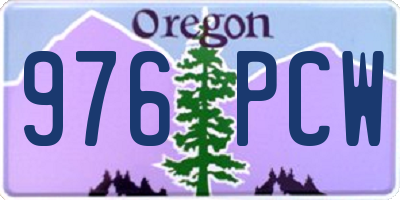 OR license plate 976PCW