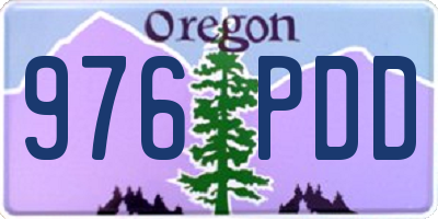 OR license plate 976PDD