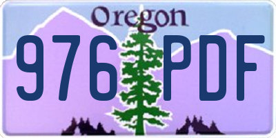 OR license plate 976PDF