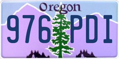 OR license plate 976PDI