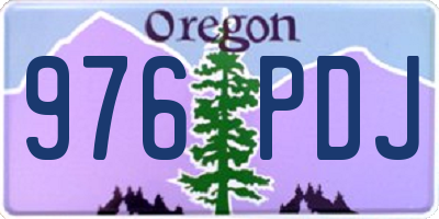 OR license plate 976PDJ