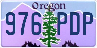 OR license plate 976PDP
