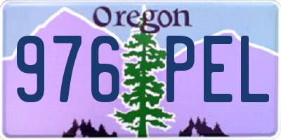 OR license plate 976PEL