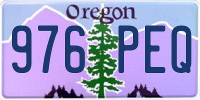 OR license plate 976PEQ