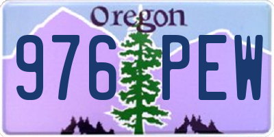 OR license plate 976PEW