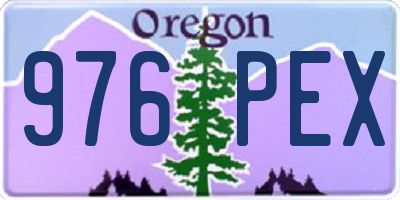 OR license plate 976PEX