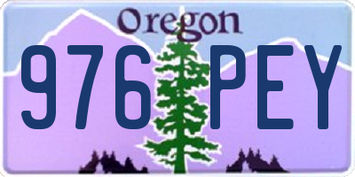 OR license plate 976PEY
