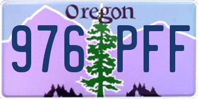 OR license plate 976PFF