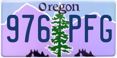OR license plate 976PFG