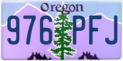 OR license plate 976PFJ