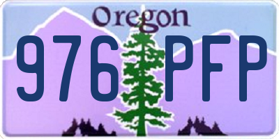 OR license plate 976PFP
