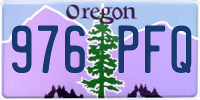 OR license plate 976PFQ