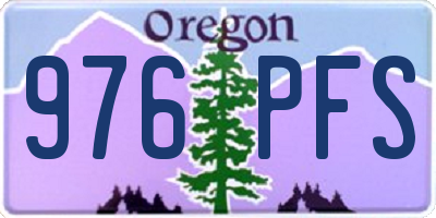 OR license plate 976PFS