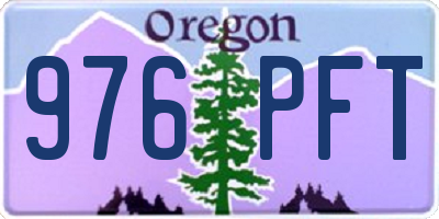 OR license plate 976PFT