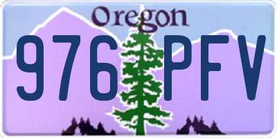 OR license plate 976PFV