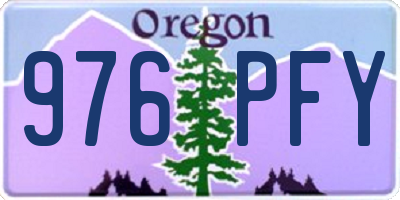 OR license plate 976PFY