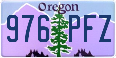 OR license plate 976PFZ
