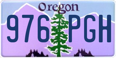OR license plate 976PGH