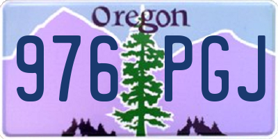 OR license plate 976PGJ