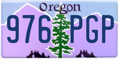 OR license plate 976PGP