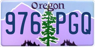 OR license plate 976PGQ