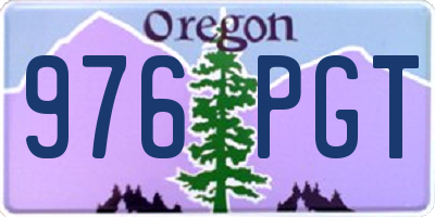 OR license plate 976PGT