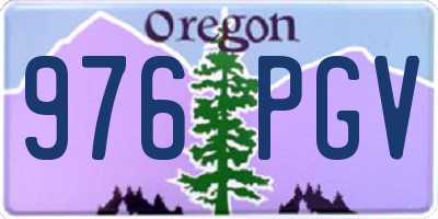 OR license plate 976PGV