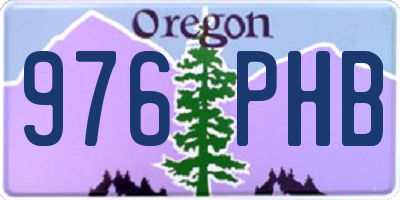 OR license plate 976PHB