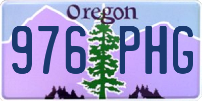 OR license plate 976PHG