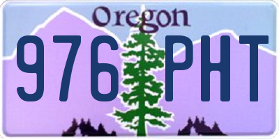 OR license plate 976PHT