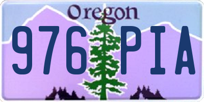 OR license plate 976PIA