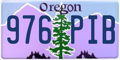 OR license plate 976PIB