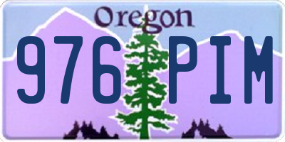 OR license plate 976PIM