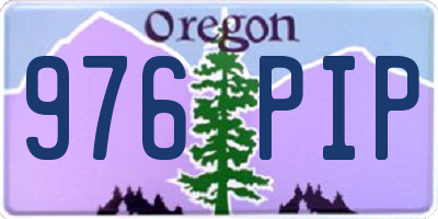 OR license plate 976PIP
