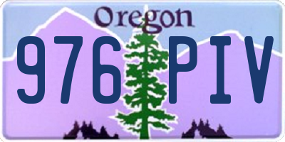 OR license plate 976PIV