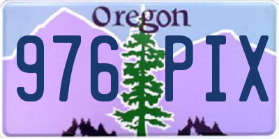 OR license plate 976PIX