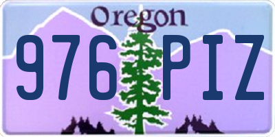 OR license plate 976PIZ