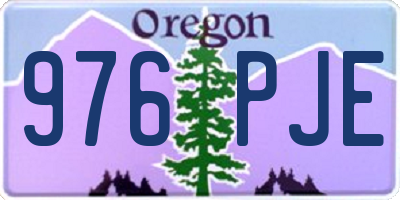 OR license plate 976PJE
