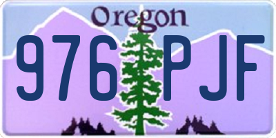 OR license plate 976PJF