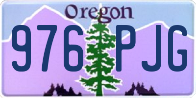 OR license plate 976PJG