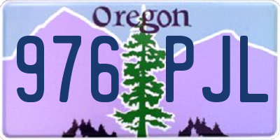 OR license plate 976PJL
