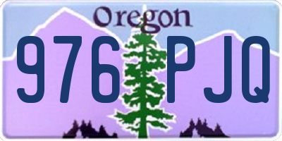 OR license plate 976PJQ